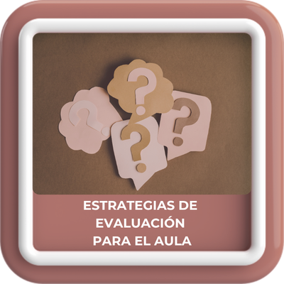 Botón estrategias de evaluación para el aula