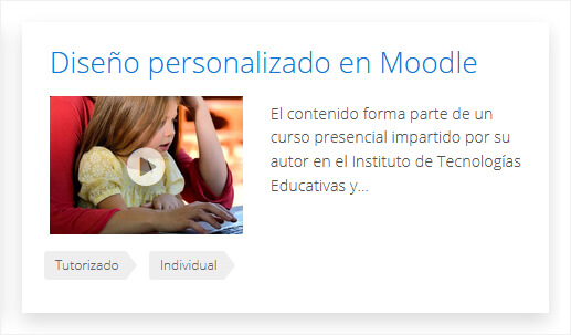 Curso con vídeo