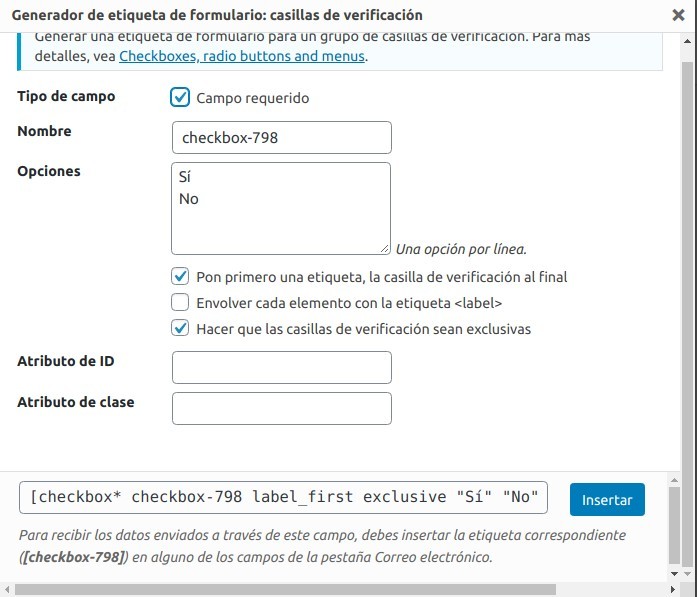 Casilla de verificación