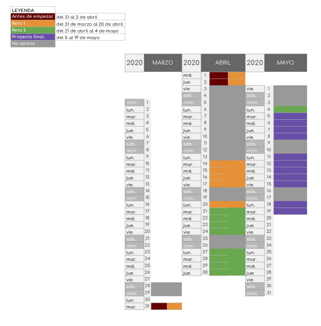 calendario