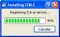 Instalando los servicios de iTALC