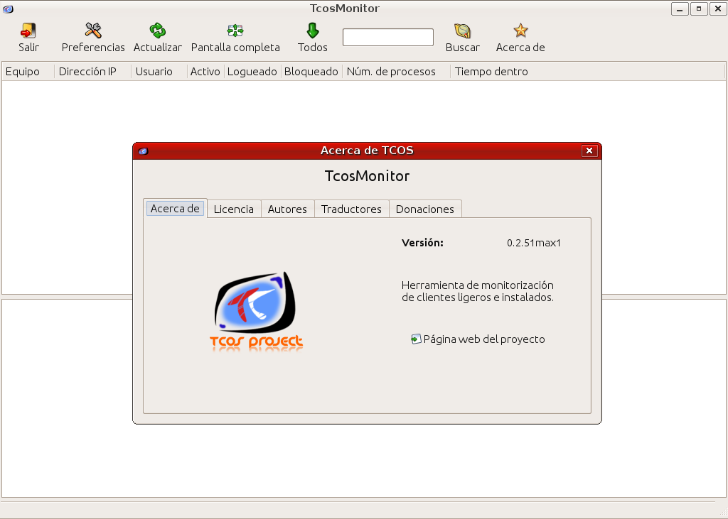 Información sobre TcosMonitor