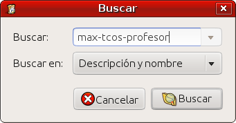 Buscar paquete tcos profesor