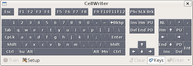 Cellwriter teclado en pantalla