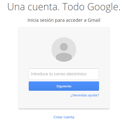 Cuenta en Gmail