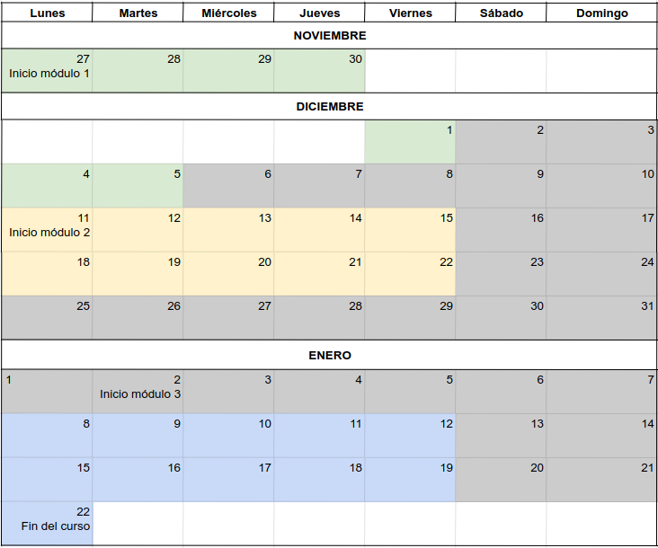 calendario MOC Mirada internacional