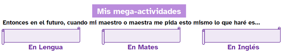 la imagen muestra un fragmento del diario de aprendizaje en el que se le pide al alumnado que ponga nombre a la estrategia cognitiva trabajada