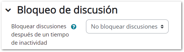 configuración foro discusión