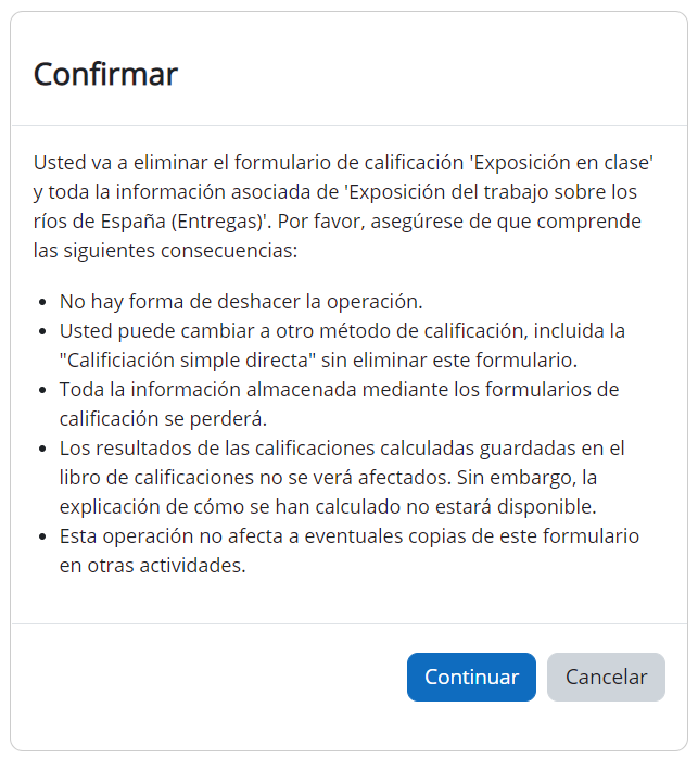 cancelación plantilla guía de evaluación