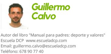 Guillermo Calvo, autor del libro "Manual para padres: deporte y valores" escuela CDP.com