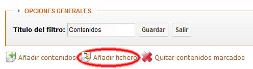 añadir fichero