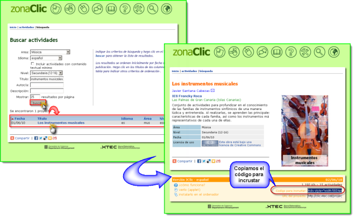 Jclic embebido